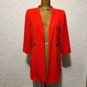 Elegant Red Women's Blazer